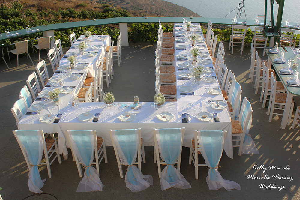 Weddings and Receptions in Manalis Winery